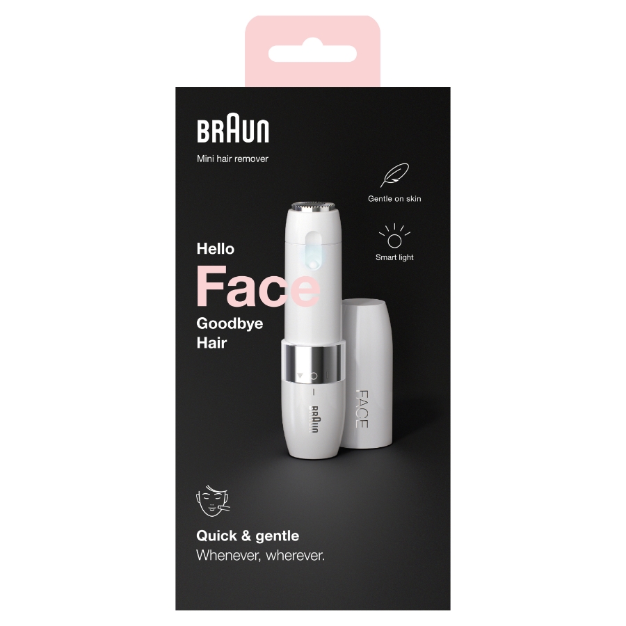 Braun Personal Care FS1000 Mini-Gesichtshaarentferner mit Smartlight 4210201313908 #face