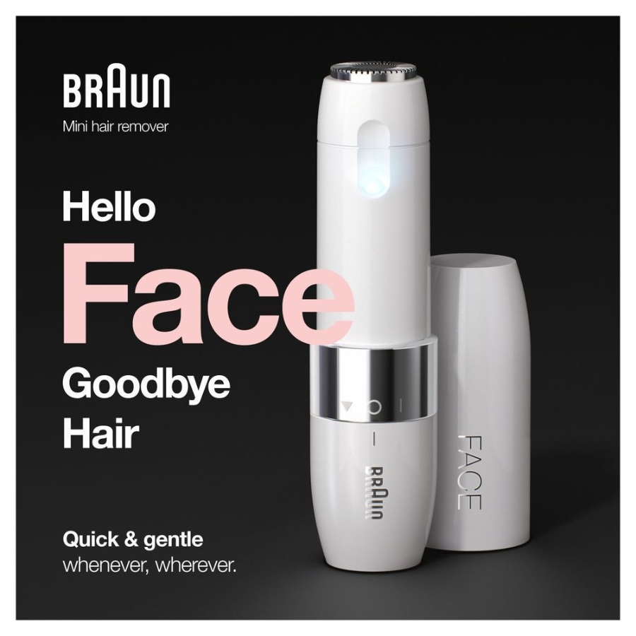 Braun Personal Care FS1000 Mini-Gesichtshaarentferner mit Smartlight 4210201313908 #face