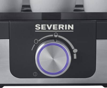 Severin EK3167 Eierkocher Edelstahl-Schwarz 