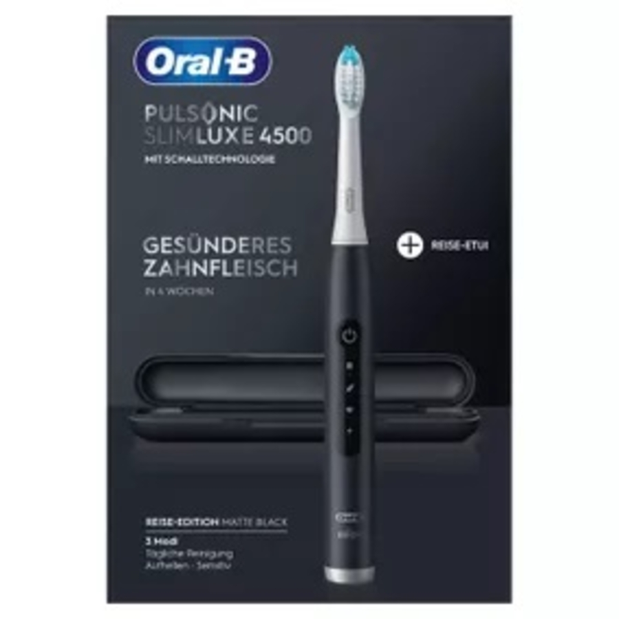 Oral-B Pulsonic Slim Luxe 4500 Matte Black mit Reiseetui 