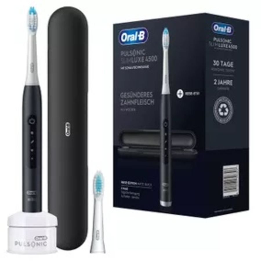 Oral-B Pulsonic Slim Luxe 4500 Matte Black mit Reiseetui 