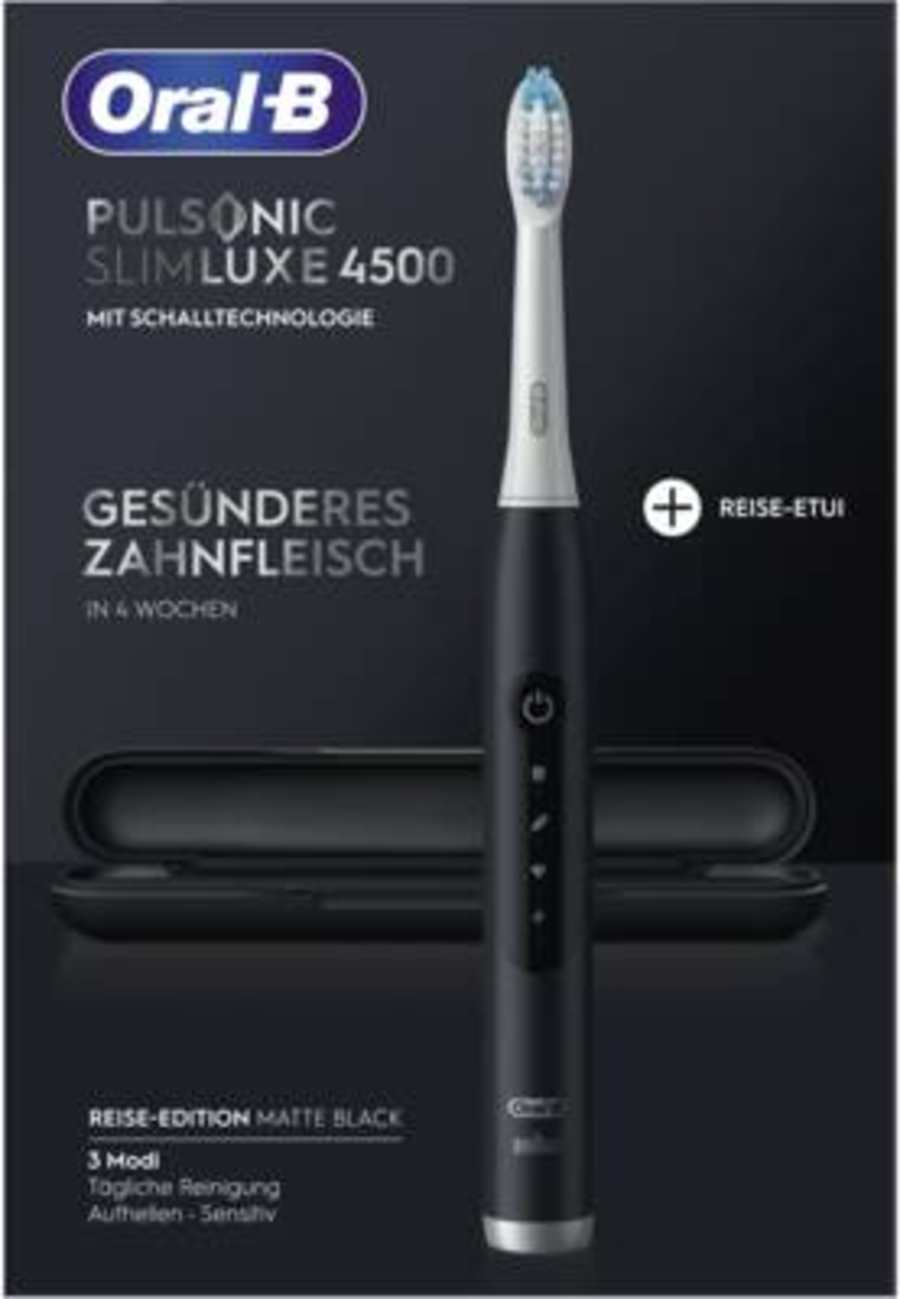 Oral-B Pulsonic Slim Luxe 4500 Matte Black mit Reiseetui 