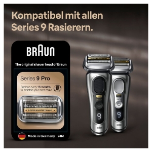 Braun Personal Care Elektrorasierer Ersatzscherteil 94M, Silber 