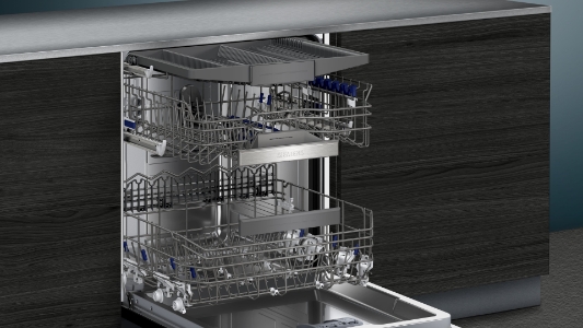 Siemens SN55TS00CE Geschirrspüler Einbau  teilintegriert Edelstahl,EEK:A