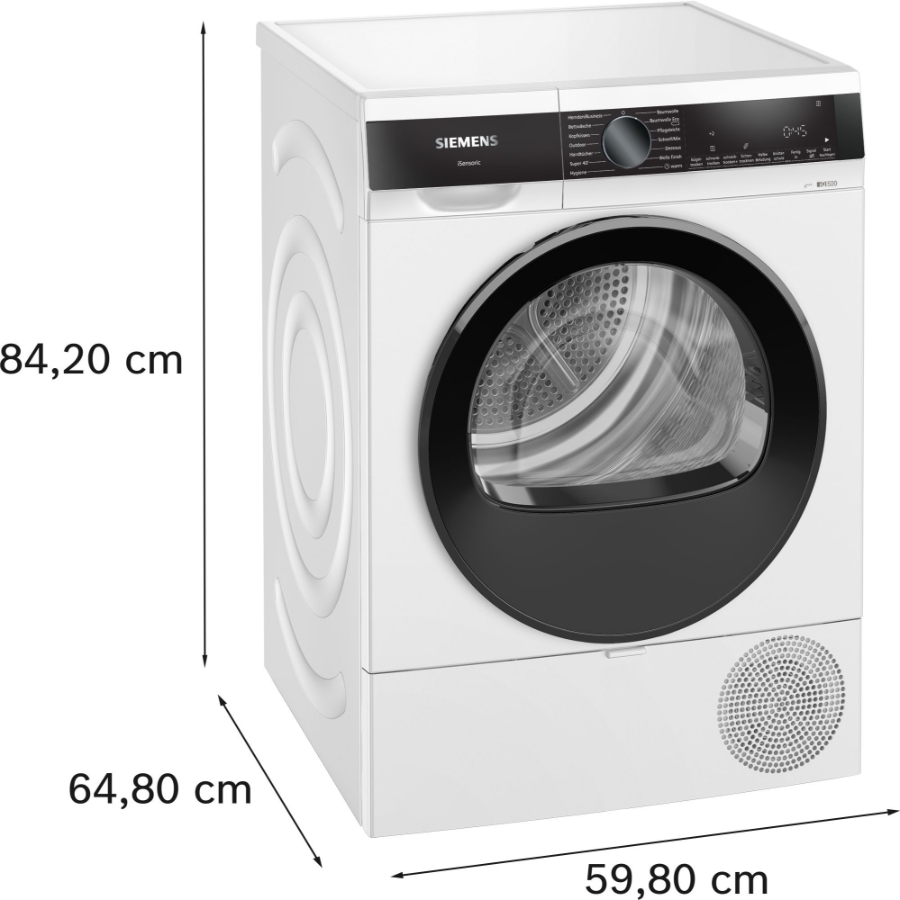 Siemens WQ33G2D40 Wärmepumentrockner Weiss 8kg A+++