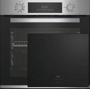 Beko BBSM12340X Backofen mit autarkem Induktionskochfeld  EEK: A