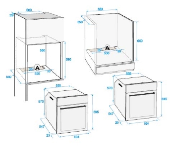 Beko BBSM12340X Backofen mit autarkem Induktionskochfeld  EEK: A