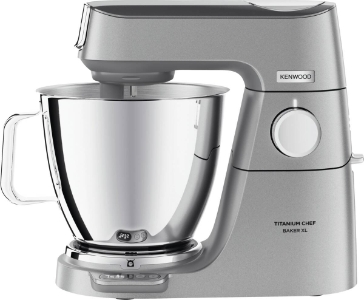 Kenwood Elektro KVL85.124SI Titanium Chef Baker XL Küchenmaschine Silber