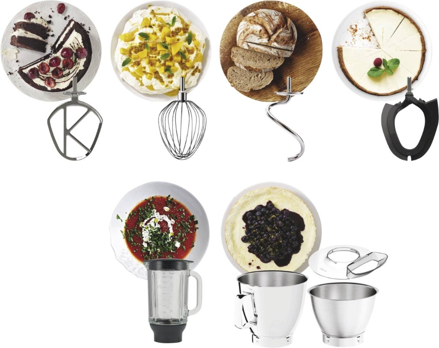 Kenwood Elektro KVL85.124SI Titanium Chef Baker XL Küchenmaschine Silber