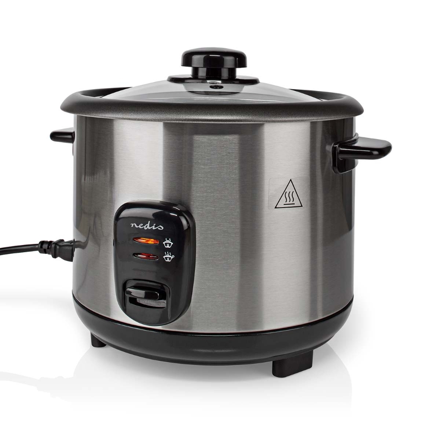 Nedis KARC115AL Reiskocher 1.5 l | 500 W | Antihaft-Beschichtung  Herausnehmbare Schüssel | Automatische Abschaltung