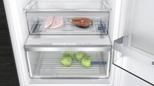 Siemens KI86NVSE0 Einbau-Kühl-Gefrier-Kombination mit Gefrierbereich unten, Nofrost, Schleppscharnier