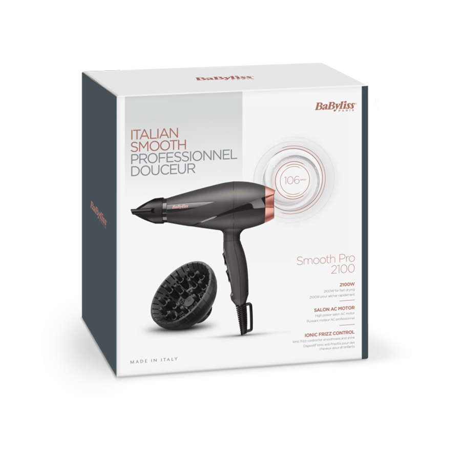 Babyliss 6709DE Haartrockner 2100W Smooth Pro  