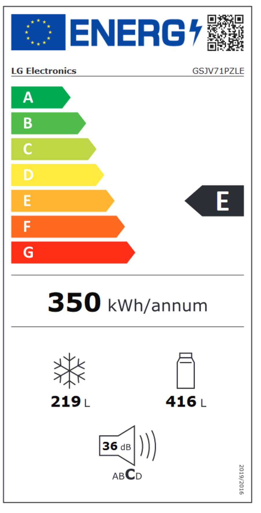 LG GSJV71PZLE Side-by-Side mit Door-in-Door ™  Eis-, Crushed Ice- und Wasserspender | 635 Liter