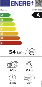 Siemens SX85TX00CE Geschirrspüler Vollintegriert Großraum-Geschirrspüler(XXL) 87,5-92 cm Nische