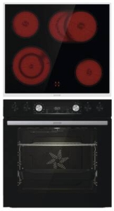 Gorenje Black Set 4 Herdset 60cm( BCX6737E05BG + ECD634X) schwarz 
