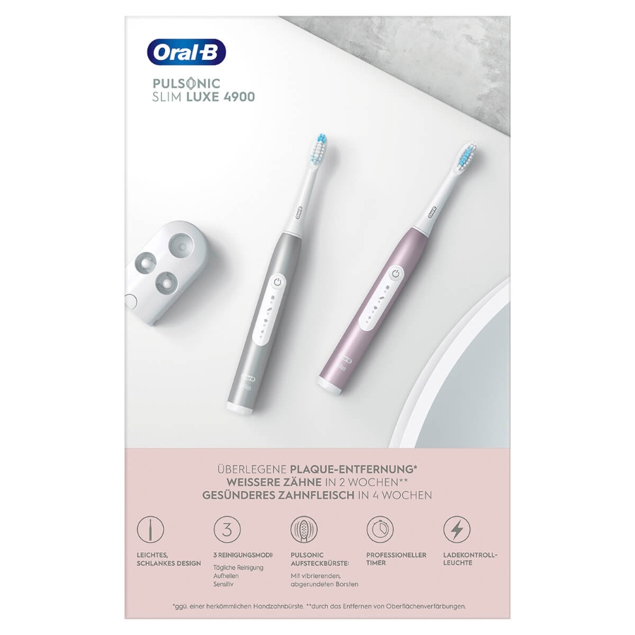 Oral-B Pulsonic Slim Luxe 4900 Platinum/Rosegold mit 2. Hand 