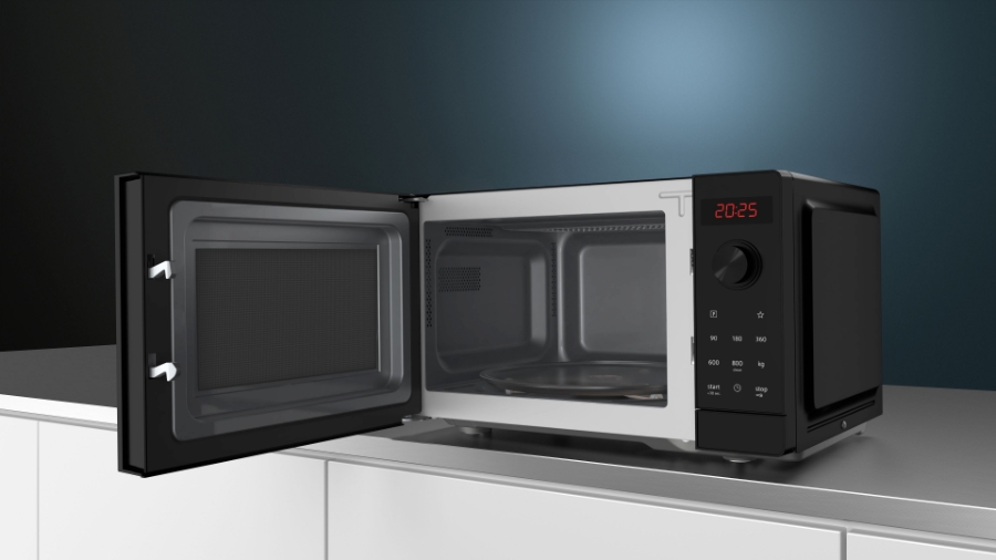 Siemens FF023LMB2 iQ300 Mikrowelle 800 Watt, Drehteller 27 cm, Türanschlag links