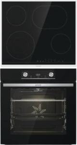 Gorenje BOSX6737E06BG Einbauherdset Schwarz mit Glaskeramikkochfeld ECT43X