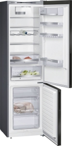Siemens KG39E8XBA IQ500 Kühl-GefrierKombination mit Gefrierfach  ,201cm edelstahl schwarz  EEK:B 