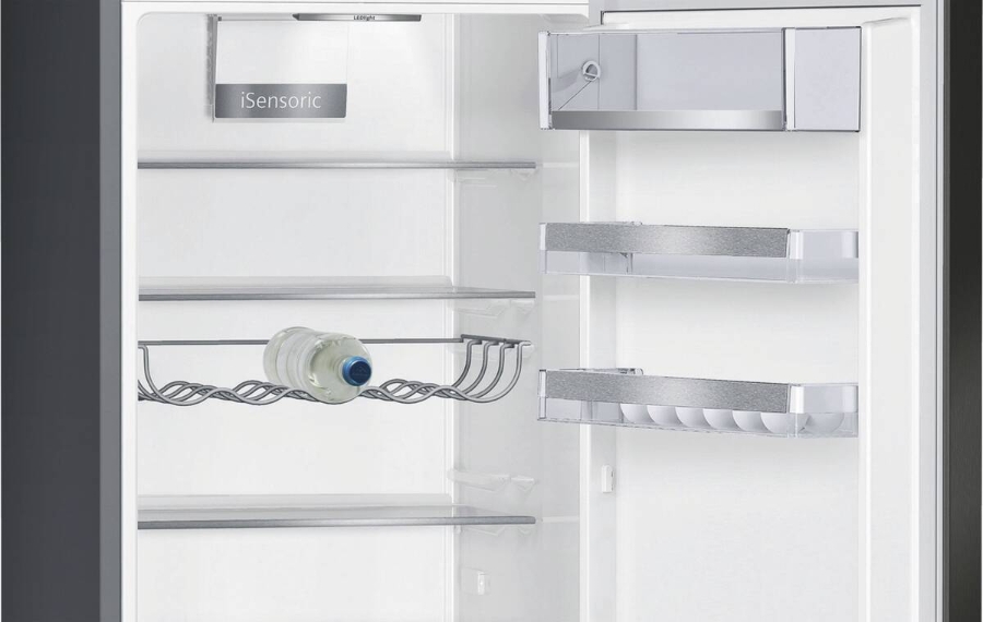Siemens KG39E8XBA IQ500 Kühl-GefrierKombination mit Gefrierfach  ,201cm edelstahl schwarz  EEK:B 