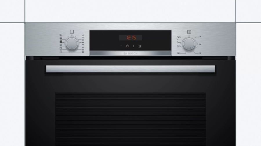 Bosch HRA574BS0 Einbau-Backofen mit Dampfunterstützung Selbstreinigung (Pyrolyse)