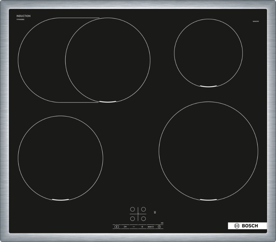Bosch PIF645BB5E Induktionskochfeld 60 cm, Schwarz, mit Rahmen