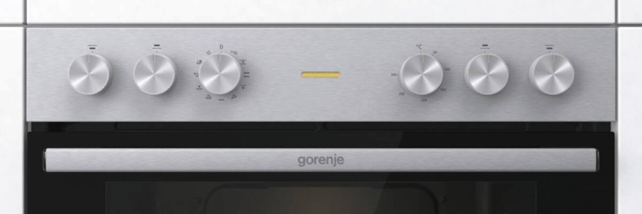 Gorenje BC6715E02XK Einbau Herd Edelstahl-Schwarz 