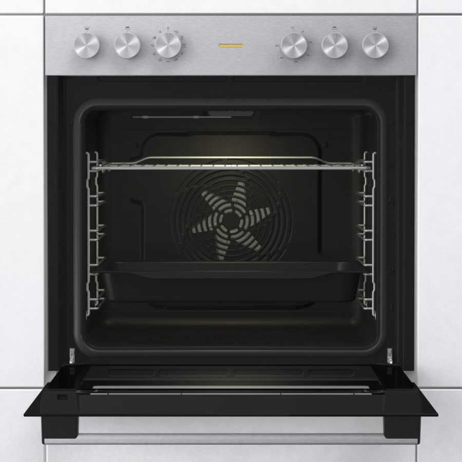 Gorenje BC6715E02XK Einbau Herd Edelstahl-Schwarz 