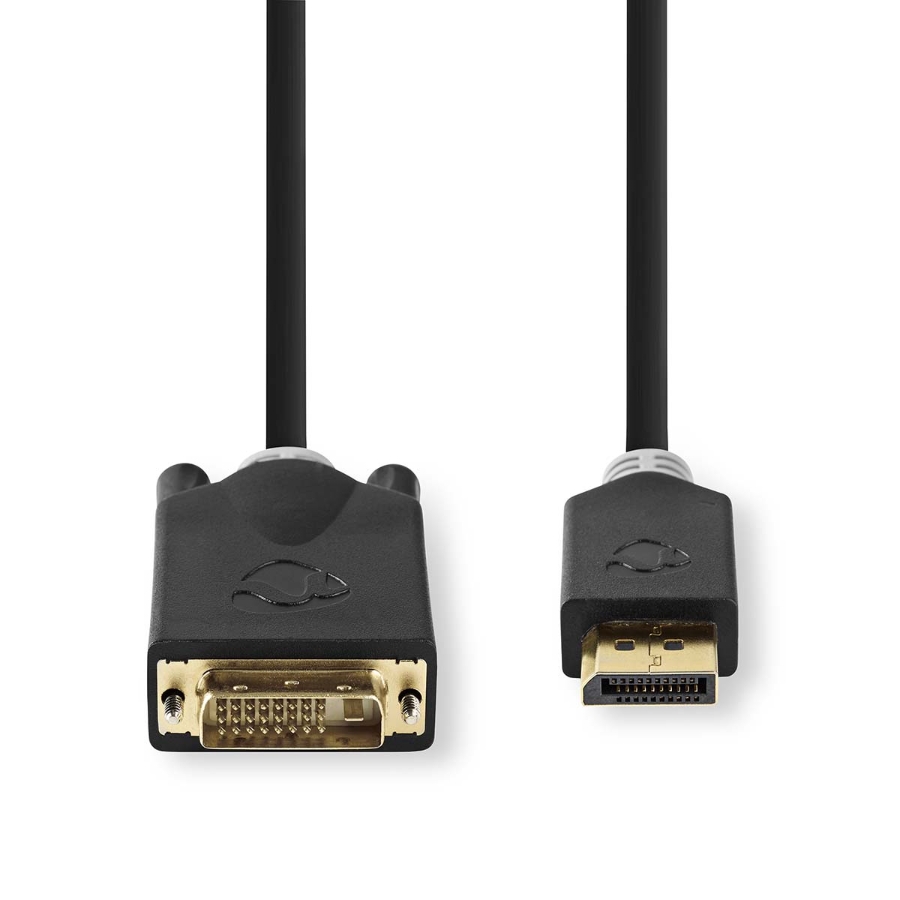 Nedis CCBW37200AT20 Displayport-Kabel DisplayPort Stecker  DVI-D 24+1-Pin Stecker | 4K@30Hz | Vergoldet | 2.00 m