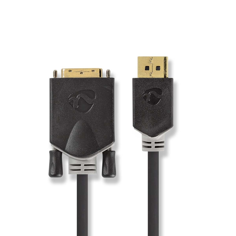 Nedis CCBW37200AT20 Displayport-Kabel DisplayPort Stecker  DVI-D 24+1-Pin Stecker | 4K@30Hz | Vergoldet | 2.00 m