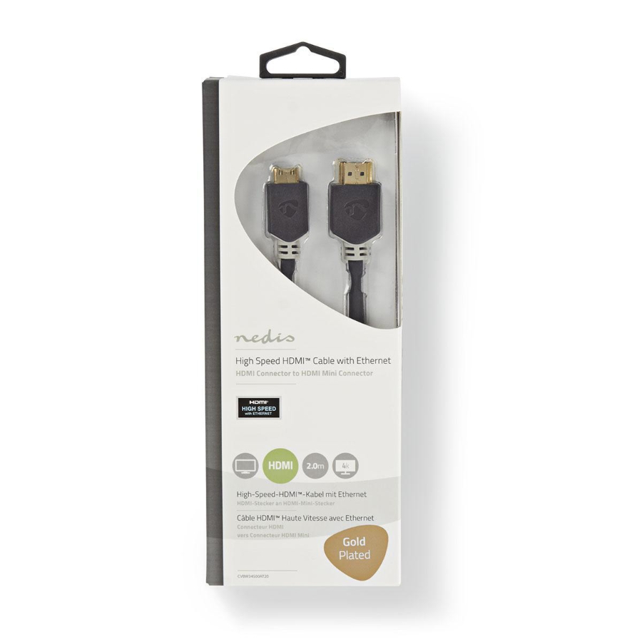 Nedis CVBW34500AT20 HDMI Kabel mit Ethernet HDMI  Stecker | HDMI™ Mini Stecker | 4K@60Hz | 