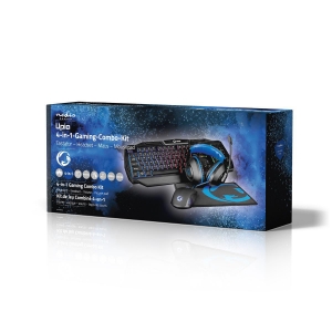 Nedis GCK41100BKDE  Gaming Combo Kit 4 in1  DE Layout