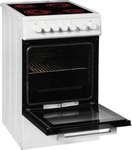 Beko FSM57100GW Elektroherd mit Glaskeramik-Kochfeld  