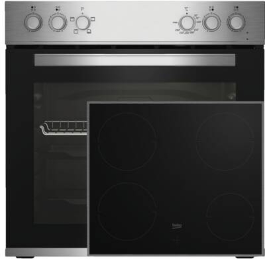 Beko BBUC12020X Herdset Einbau Edelstahl 60 cm 