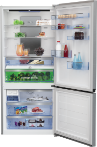 Beko RCNE720E4VZXPN Kühl-Gefrierkombination NoFrost Standgerät   H x B x T: 191,5 cm x 83,2 cm x 74,7 cm