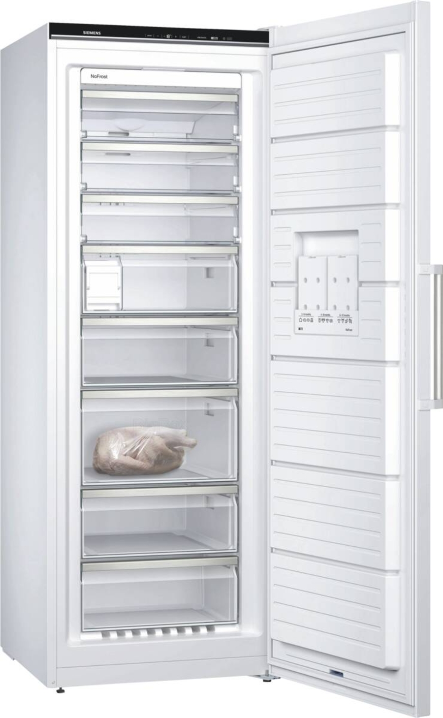 Siemens GS58NAWCV Gefrierschrank 70 cm breit  weiss No-Frost ,HxBxT:1910x700x780mm 