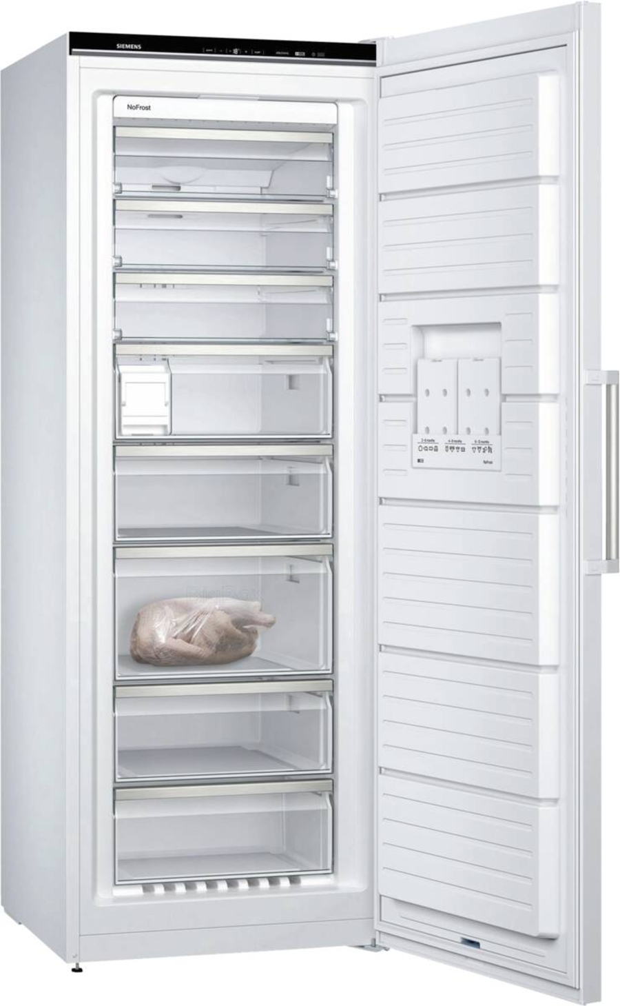 Siemens GS58NAWCV Gefrierschrank 70 cm breit  weiss No-Frost ,HxBxT:1910x700x780mm 
