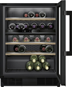 Siemens KU21WAHG0 Weinlagerschrank Schwarz 108l für 44 Flaschen à 0.75l 