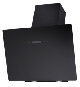 bkitchen DU1-60 Dunstabzugshaube 60 cm Schwarz Schräg-Design - 550 m³/h