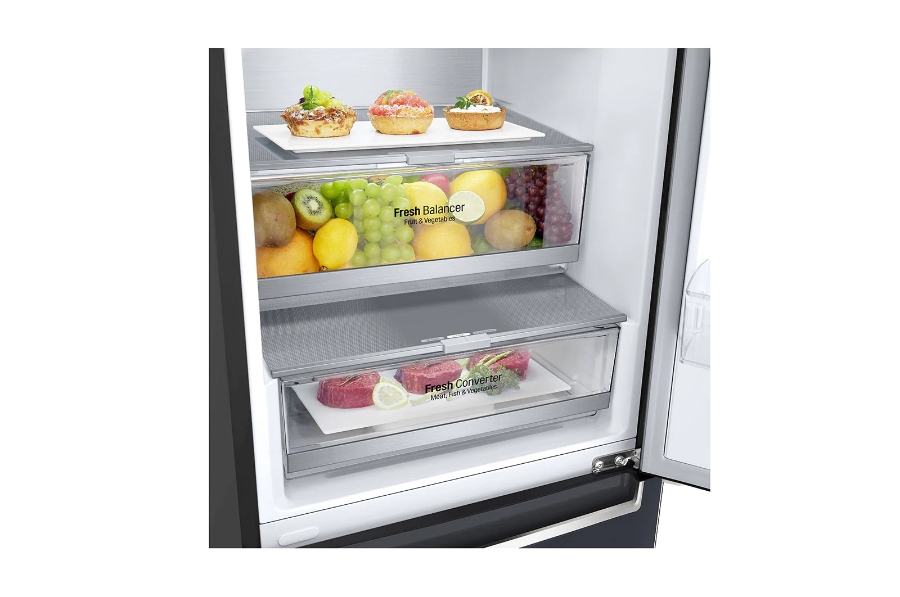 LG GBB92MCBAP Kühl-Gefrierkombination Total No-Frost 384L, DoorCooling+, EEK:A, 