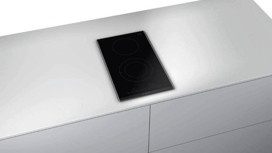 Bosch PKF375FP2E Glaskeramik-Kochfeld Domino Autark Schwarz