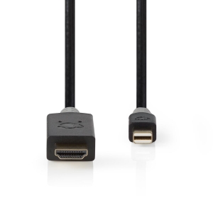 Nedis CCBW37604AT20 Mini Displayport-Kabel DisplayPort 1.4 | Mini DisplayPort Stecker | HDMI™ Stecker |