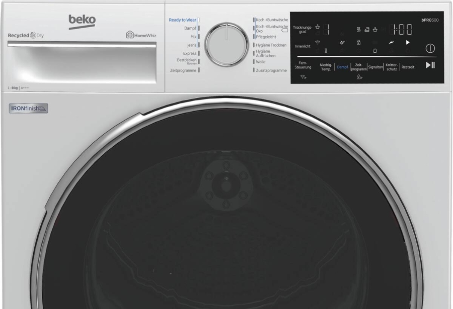 Beko B5T62243W Wärmepumpentrockner Stand Weiss A+++ 60cm,Anschlussmöglichkeit für direkten Kondenswasserablauf 