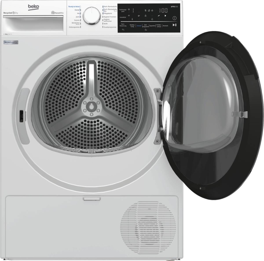 Beko B5T62243W Wärmepumpentrockner Stand Weiss A+++ 60cm,Anschlussmöglichkeit für direkten Kondenswasserablauf 