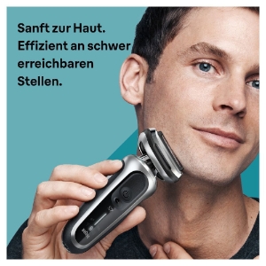 Braun Personal Care Series 7 71-S7500cc Elektrorasierer mit Barttrimmer, Reinigungsstation, Silber