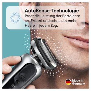 Braun Personal Care  Series 7 71-S4862cs Elektrorasierer mit 3 EasyClick-Aufsätz, Ladestation, Silber