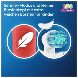 Oral-B Vitality Kids Spiderman Elektrische Kinderzahnbürste Red mit Reiseetui