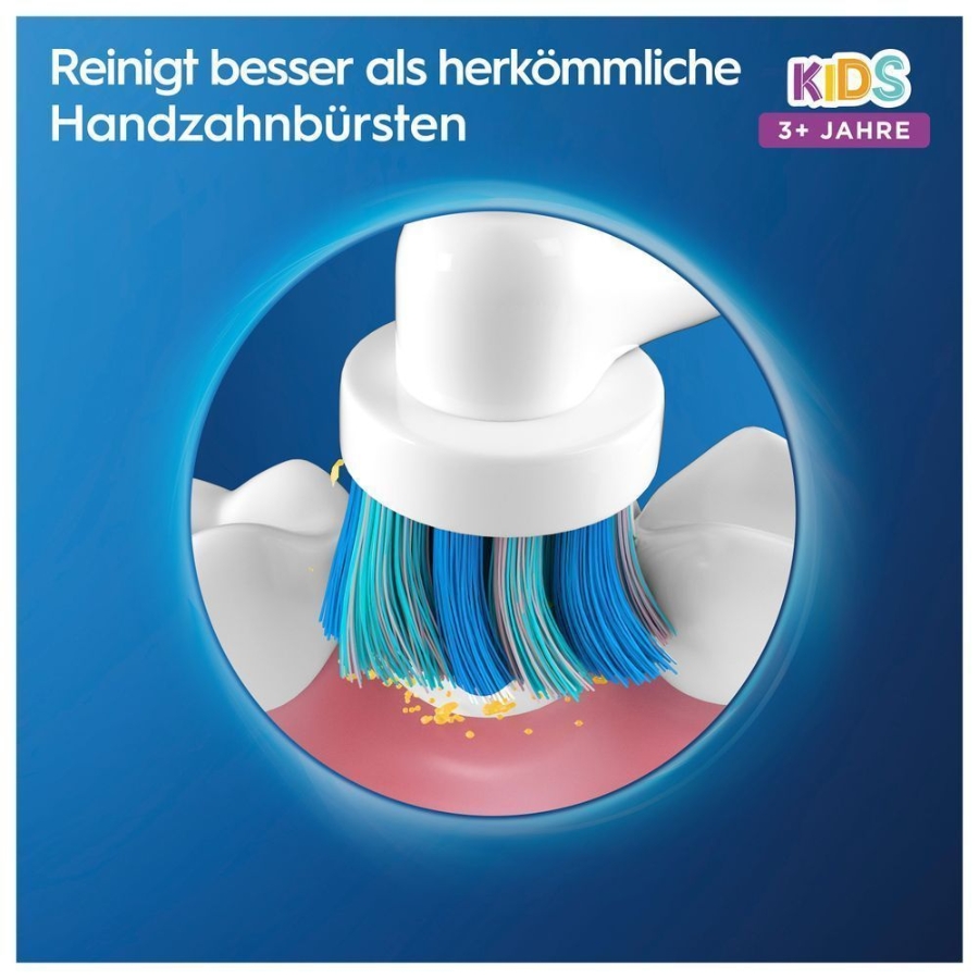 Oral-B Vitality Kids Spiderman Elektrische Kinderzahnbürste Red mit Reiseetui