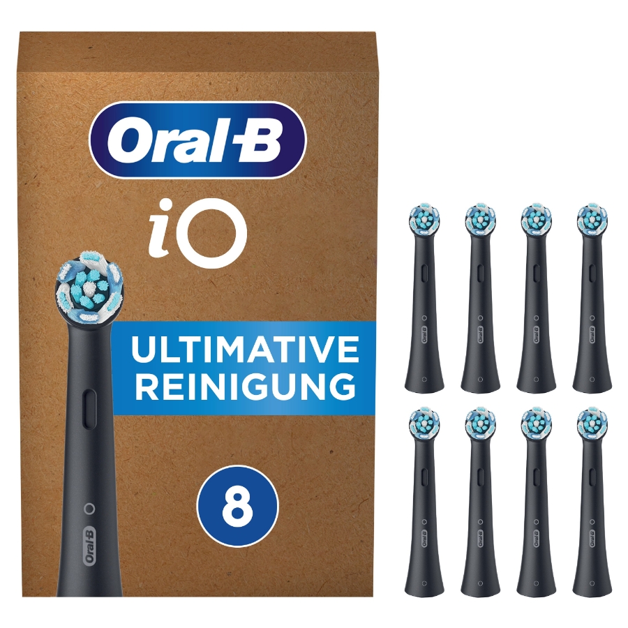 Oral-B iO Black Ultimative Reinigung Aufsteckbürsten 8er 