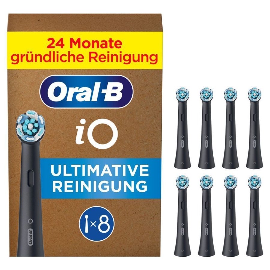 Oral-B iO Black Ultimative Reinigung Aufsteckbürsten 8er 